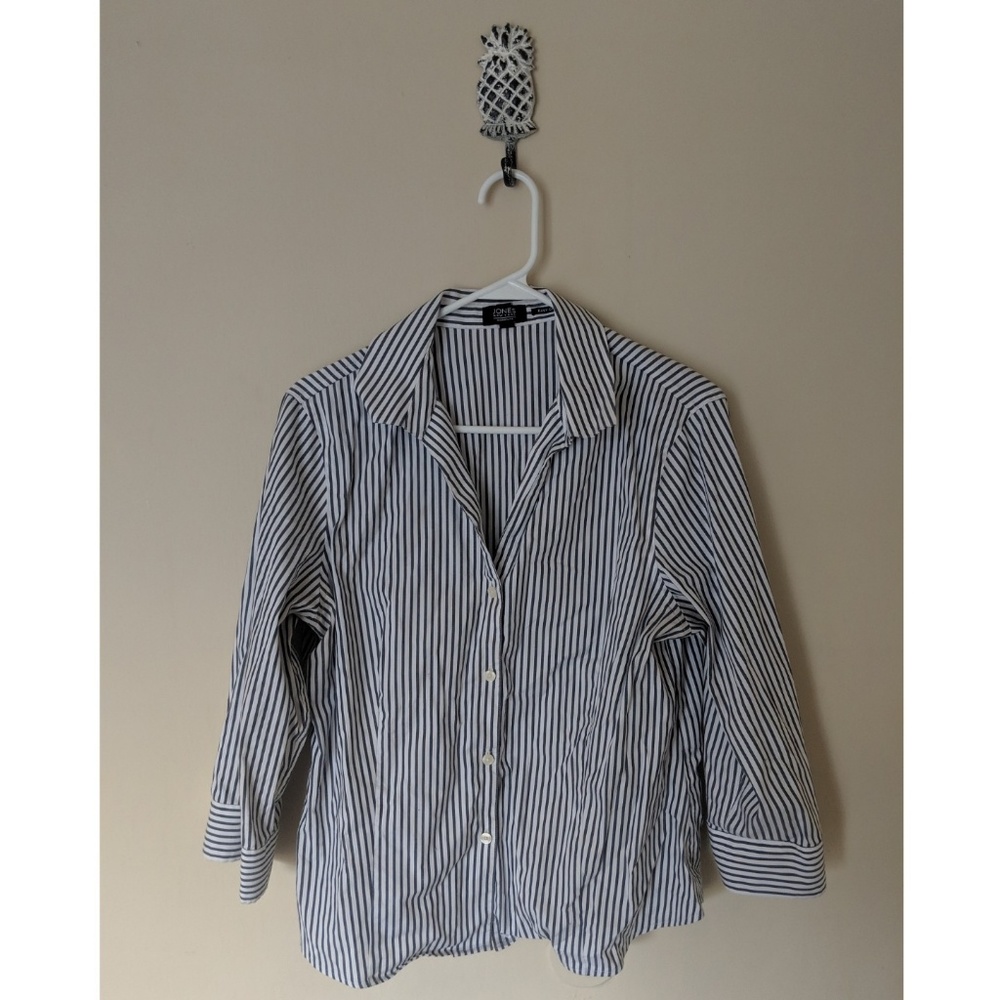 Grey striped blouse